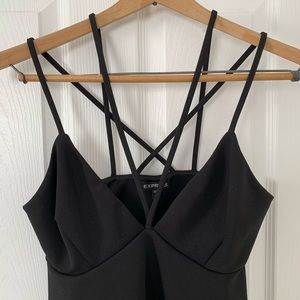 Express strappy black tank top